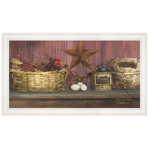 HomeRoots Rise and Shine Framed Wall Art Print - Modern 19x33 Poster for Living Room, Bedroom, Office Decor 404474