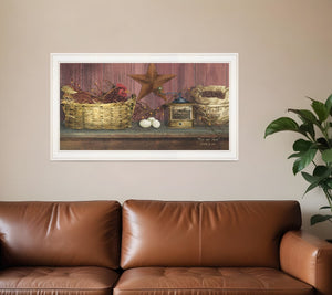HomeRoots Rise and Shine Framed Wall Art Print - Modern 19x33 Poster for Living Room, Bedroom, Office Decor 404474