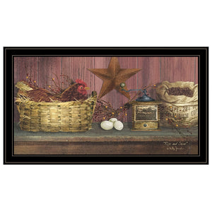HomeRoots Rise and Shine Framed Print Wall Art – Modern Design to Brighten Any Room with Effortless Style Black and Gold 404475