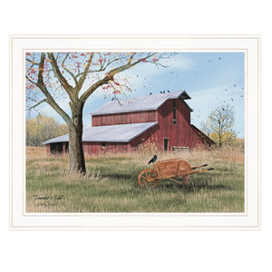 Homeroots Summers End 3 White Framed Print Wall Art  Wood Paper 404486
