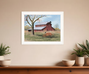 Homeroots Summers End 3 White Framed Print Wall Art  Wood Paper 404486