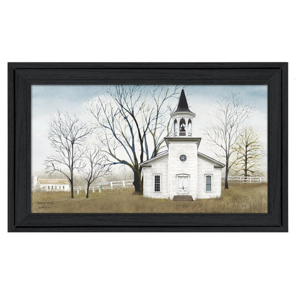 HomeRoots Amazing Grace Framed Print Wall Art - Elegant 19x33 Inch Design for Modern & Classic Decor Styles 404495