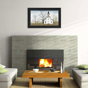 HomeRoots Amazing Grace Framed Print Wall Art - Elegant 19x33 Inch Design for Modern & Classic Decor Styles 404495