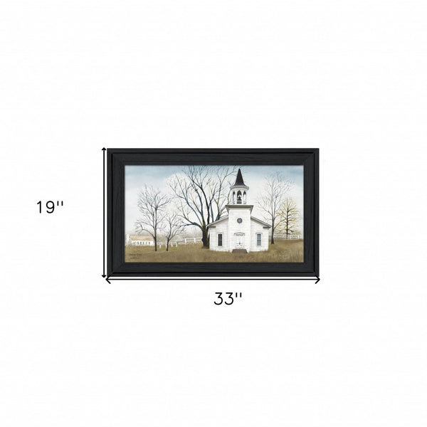 HomeRoots Amazing Grace Framed Print Wall Art - Elegant 19x33 Inch Design for Modern & Classic Decor Styles 404495