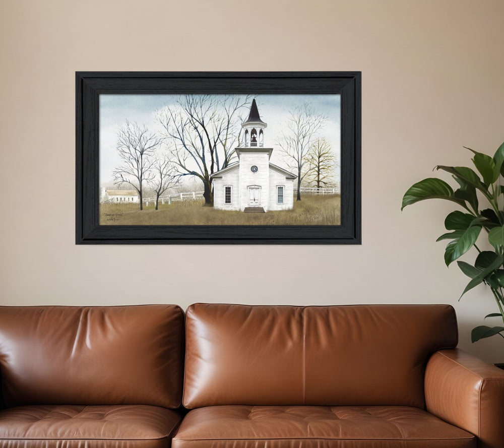 HomeRoots Amazing Grace Framed Print Wall Art - Elegant 19x33 Inch Design for Modern & Classic Decor Styles 404495