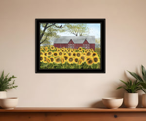 Homeroots Sunshine 5 Black Framed Print Wall Art  Wood Paper 404532