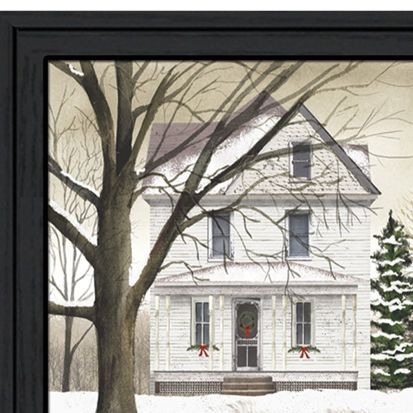 Homeroots Christmas Trees For Sale 5 Black Framed Print Wall Art  Mdf Paper Print Texture 404551