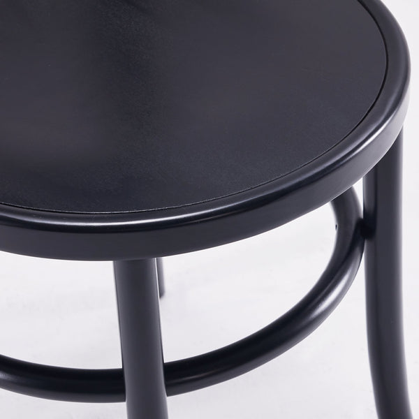 English Elm Rustic Solid Wood Dining Chairs Set of 2 in Black — Farmhouse Mid-Century Style, Solid Wood, Fully Assembled, Elegant and Durable (37"H) T3623P408532