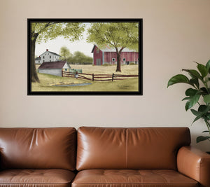 Homeroots The Old Spring House 6 Black Framed Print Wall Art  Wood Paper 404610
