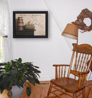 Homeroots The Joy Is The Journey Black Framed Print Wall Art  Wood Product Paper Print Uv Coating 404627