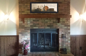 Homeroots Faith Family And Friends Black Framed Print Wall Art  Mdf Paper Print Texture 404629