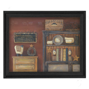 Homeroots Count Your Blessings 3 Black Framed Print Wall Art  Wood Product Paper Print Uv Coating 404689