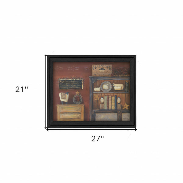 Homeroots Count Your Blessings 3 Black Framed Print Wall Art  Wood Product Paper Print Uv Coating 404689