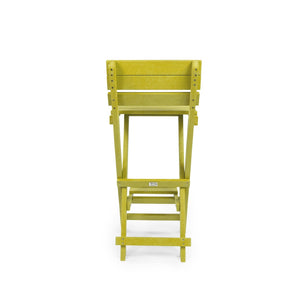 English Elm Harbor Point Recycled Hdpe Outdoor Folding Bar Stool Patio Deck All Season Seating Yellow B2745P409653