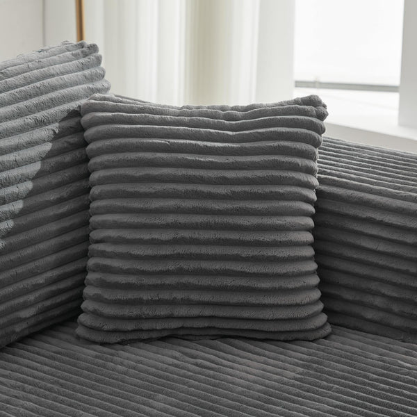 English Elm Modular Sectional Couches: Cozy Right-Facing Chaise Longue In Gray, Perfect For Any Living Space! W1143P313192