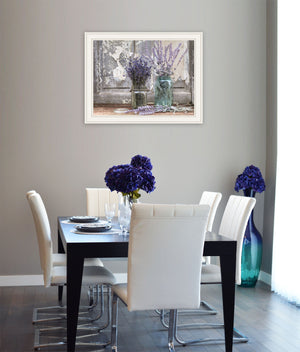 Homeroots Abundance Of Beauty 1 White Framed Print Wall Art White Paper,Wood 404989