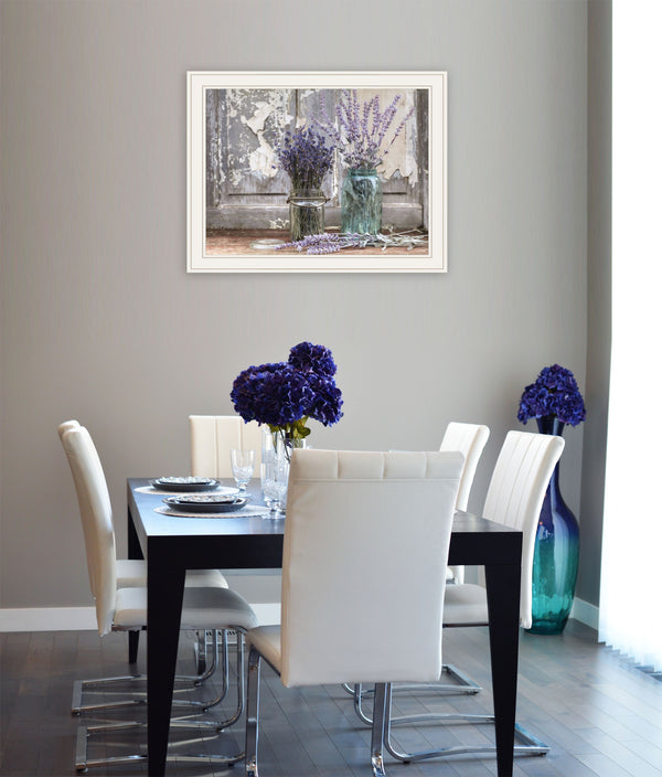 Homeroots Abundance Of Beauty 1 White Framed Print Wall Art White Paper,Wood 404989