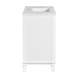 English Elm 36'' Modern Bathroom Vanity With Soft-Close Doors, Elegant Ceramic Sink, And Ample Storage Space N710P230231K