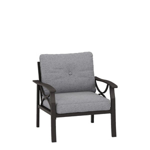 English Elm Set of 2 Outdoor Steel Armchairs Powder Coated Matte Frame with Cushioned Patio Seating Gray+ Khaki B082P455143
