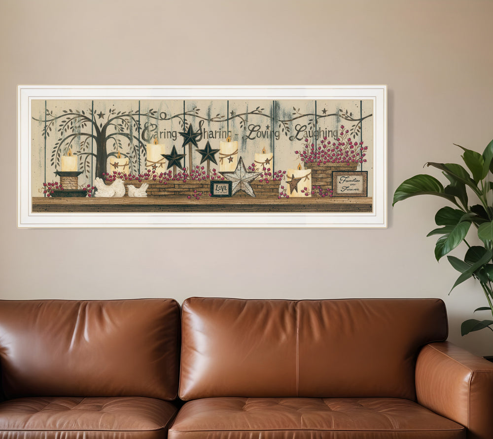 Homeroots Willow Tree Shelf Collection 1 White Framed Print Wall Art  Wood Paper And Texture 405138