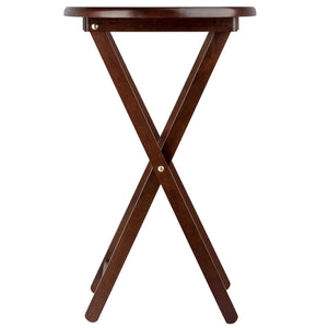 Winsome Wood Nathan 5-piece Snack Table Set - Stylish Oval Design, Solid Wood With Cappuccino Finish & Storage Rack Cappuccino Solid Wood 40524-winsome-wood