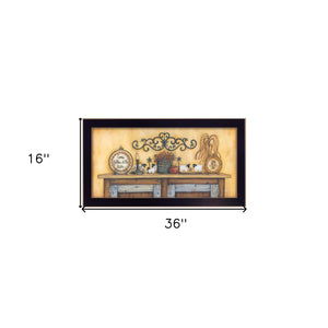 Homeroots Come Gather At Our Table 2 Black Framed Print Wall Art  Wood Product Paper Print Uv Coating 405271