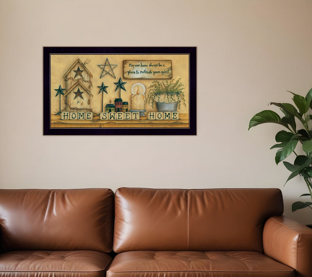 HomeRoots Home Sweet Home Framed Print Art - Stylish Wall Decor for Living Rooms, Entryways, & More! 405305
