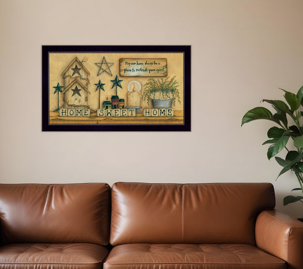 HomeRoots Home Sweet Home Framed Print Art - Stylish Wall Decor for Living Rooms, Entryways, & More! 405305