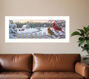 Homeroots White Crimson Morning 2 White Framed Print Wall Art  Wood Paper And Texture 405503