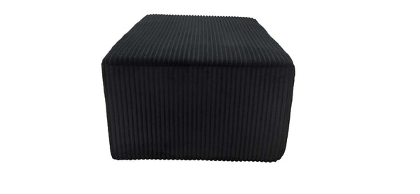 English Elm Full Corduroy Upholstered Ottoman Low Profile Footrest for Relaxed Living Room Seating B2748P437022