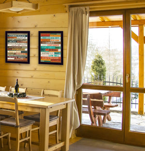 Homeroots Set Of Two Wood Plank Black Framed Print Wall Art - Stylish Home Decor For A Trendy Focal Point  Mdf Paper Print Texture 405650