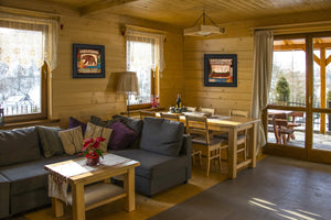 Homeroots Set Of Two Lodge Ii Black Framed Print Wall Art  Mdf Paper Print Texture 405676