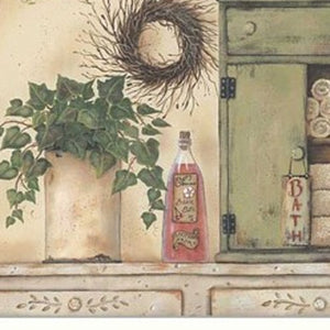 HomeRoots Set of Three Garden Bath Prints - Serene White Framed Botanical Wall Art for Elegant Bathrooms 405690