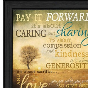 Homeroots Set Of Two Meaning 2 Black Framed Print Wall Art  Mdf Paper Print Texture 405693