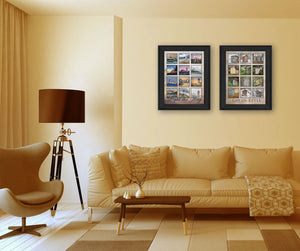 HomeRoots Set of Two Modern Black Framed Print Wall Art - Chic Typography for Stylish Home Décor Enhancements 405696