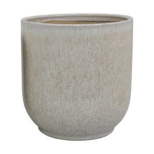 English Elm Lyna Glossy Ceramic Planter Set Speckled Glaze Rounded Form for Indoor Shelves B056P416945