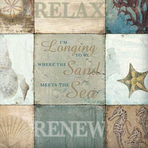 Homeroots Set Of Two Sunshine Sand And Sea White Framed Print Wall Art  Mdf Paper Print Texture 405706