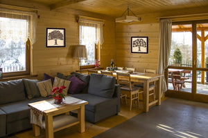 Homeroots Set Of Two Family Trees Black Framed Print Wall Art  Mdf Paper Print Texture 405707