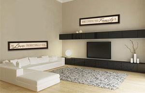 Homeroots Set Of Two Love Family And Friends Black Framed Print Wall Art  Mdf Paper Print Texture 405715