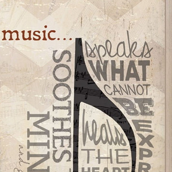 Homeroots Set Of Two Musical Notesbrown Framed Print Wall Art  Wood Product Paper Print Uv Coating 405730