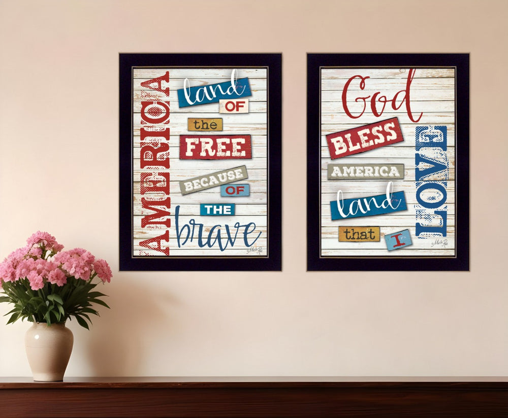HomeRoots Set of Two Black Framed Print Wall Art - Contemporary Decor for Living Room, Bedroom, Office Spaces 405734