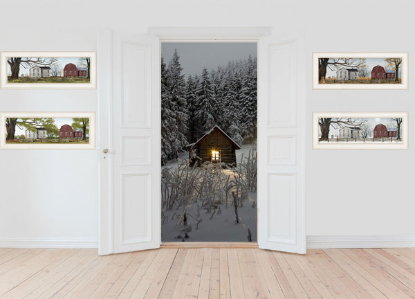 HomeRoots Set of Four Stunning Seasonal Framed Prints - Elegant Wall Art for Home Décor and Easy Styling 405760