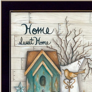 HomeRoots Set of 2 Framed Rectangle Paper Art Prints - Modern Countryside Decor for Home & Office Spaces 405794