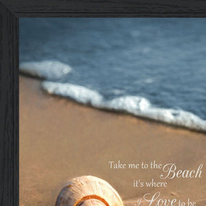 HomeRoots Set of 2 Framed Coastal Art Prints - Modern Beach & Ocean Decor for Stylish Home Refresh 405811