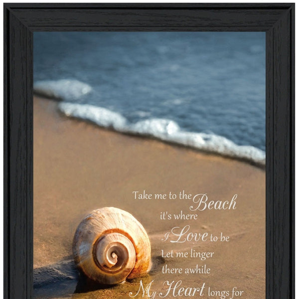 HomeRoots Set of 2 Framed Coastal Art Prints - Modern Beach & Ocean Decor for Stylish Home Refresh 405811