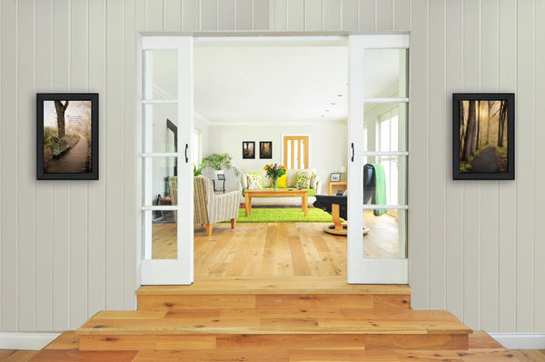 HomeRoots Set of 2 Rectangle Paper Prints - Bold Artistic Flair for Your Walls, Perfect for Any Décor Style! 405823