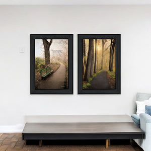 HomeRoots Set of 2 Rectangle Paper Prints - Bold Artistic Flair for Your Walls, Perfect for Any Décor Style! 405823