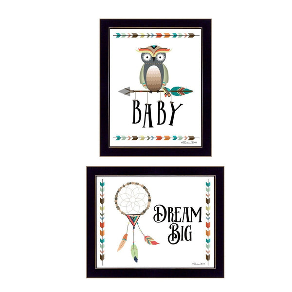 HomeRoots Set of 3 Rectangle Paper Owl Prints – Whimsical Wall Art for Modern Home Décor & Style Upgrade 405848