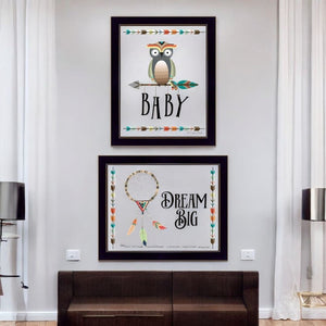 HomeRoots Set of 3 Rectangle Paper Owl Prints – Whimsical Wall Art for Modern Home Décor & Style Upgrade 405848