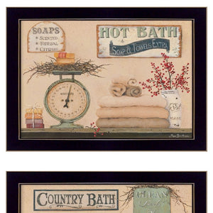 HomeRoots Set of 2 Vibrant Rectangle Framed Paper Prints - Stylish U.S. States & Territories Décor for Any Room 405866